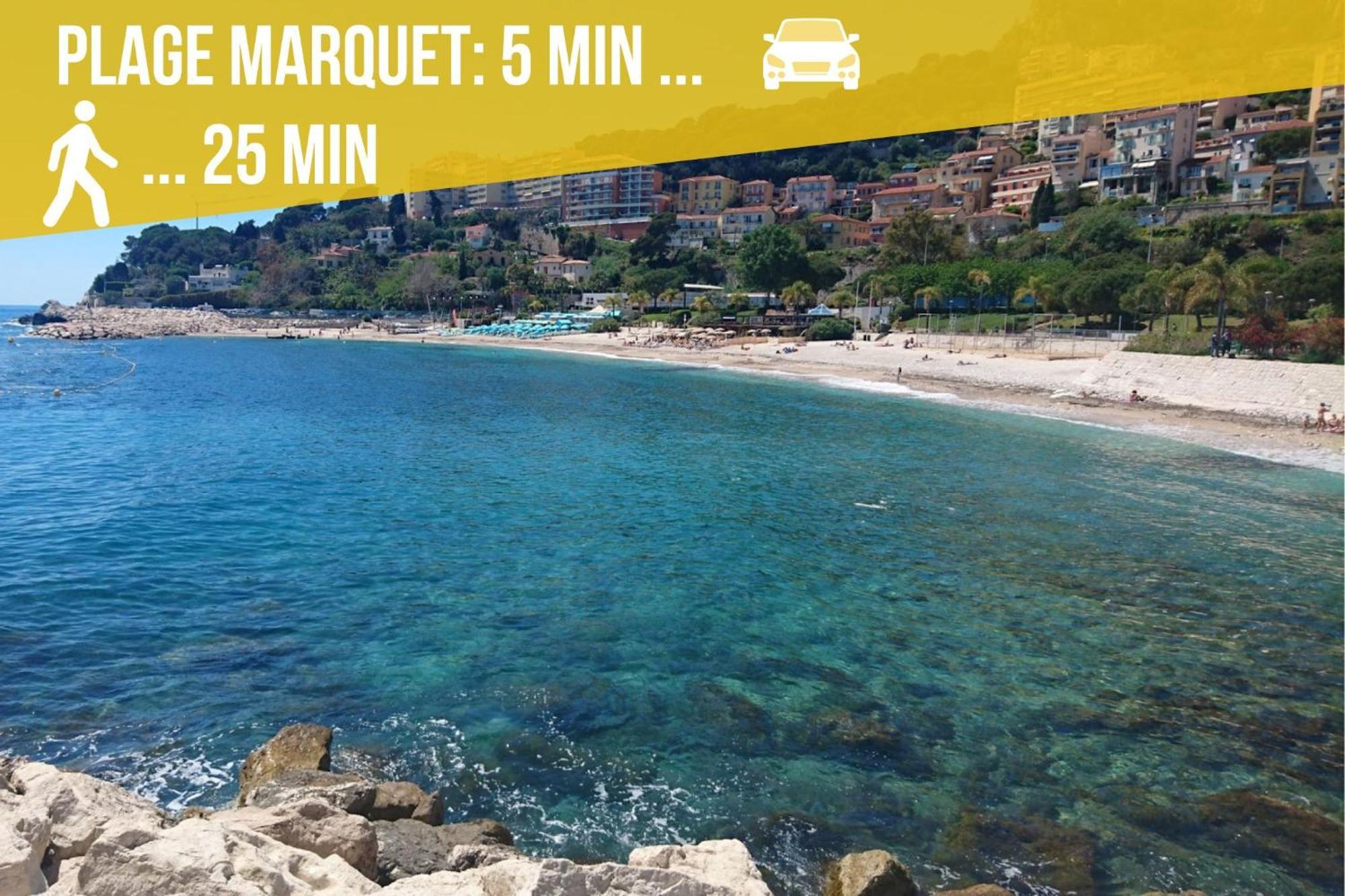 Luxueux Appartement - Vue Mer - Piscine - Free Parking - Monaco Cap-d'Ail Exterior photo
